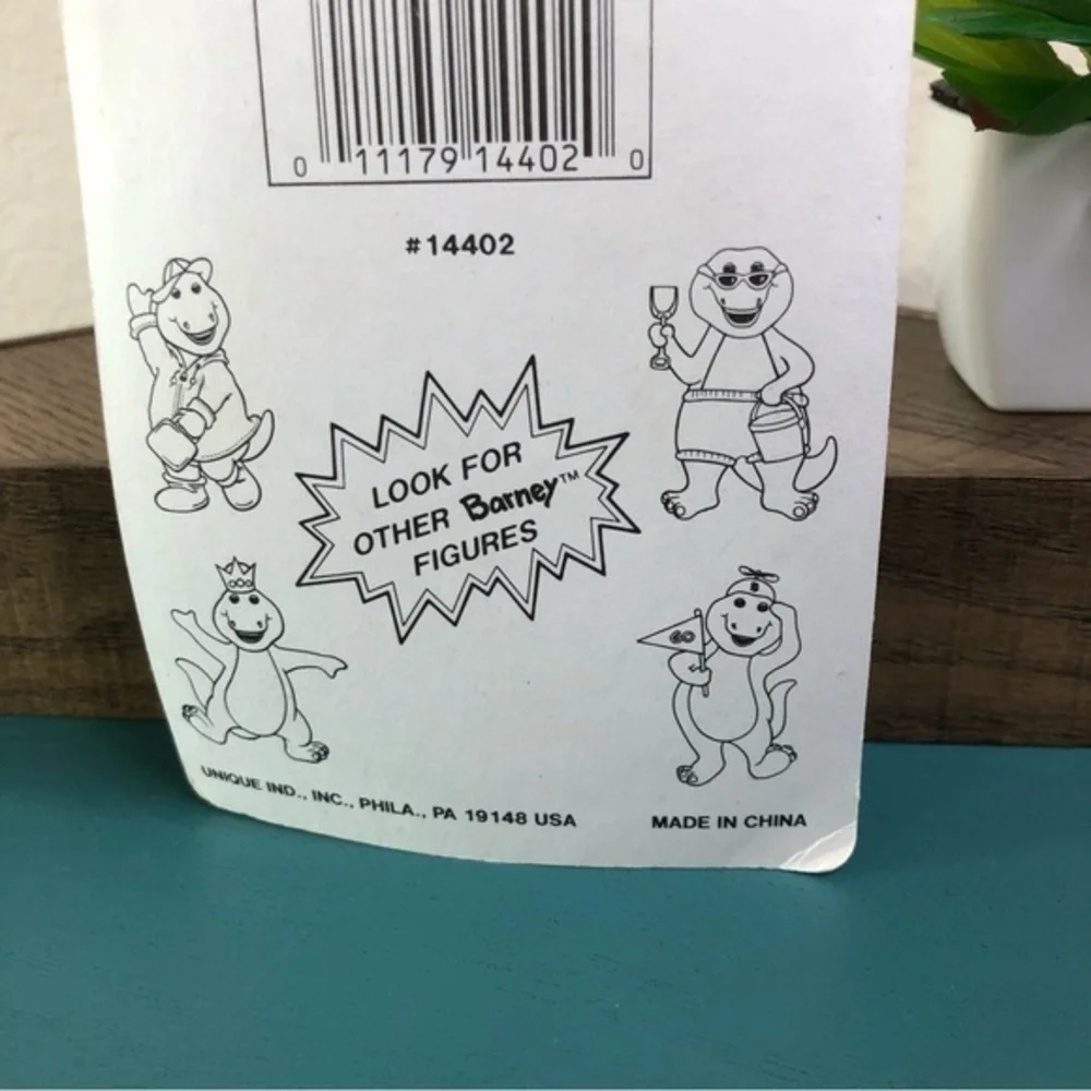 Barney Cake Decorator Party Favor Figure Collectible New In Packaging Vintage